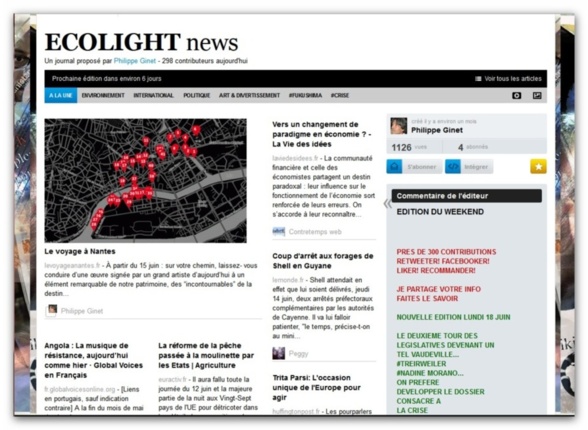UNE DU WEEKEND DE LEGISLATIVES : ECOLIGHT news