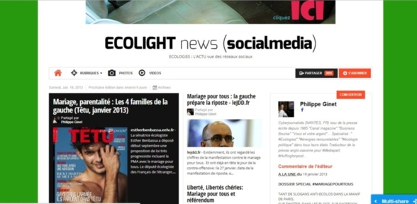 ECOLIGHTnews (SOCIALMEDIA) : MARIAGE POUR TOUS