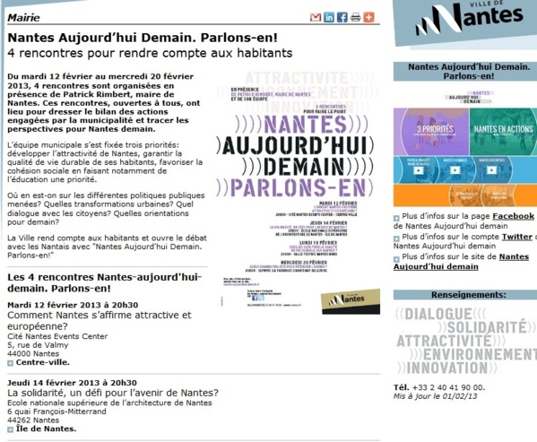 NANTES AUJOURD'HUI DEMAIN : DEMANDEZ LE PROGRAMME