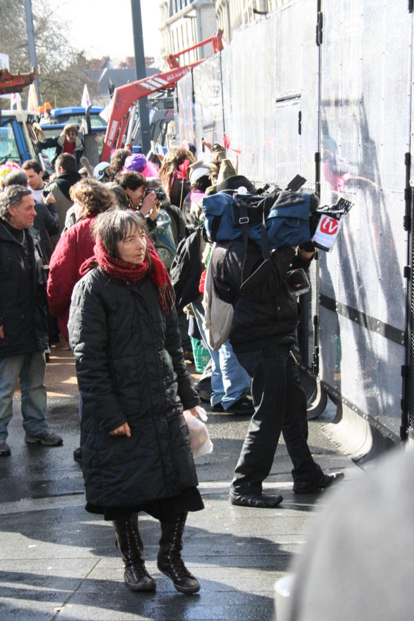 MANIF CONTRE L'AEROPORT A NANTES : DE PASCALE CHIRON, YANNICK JADOT, JEAN-VINCENT PLACE AU PIEGE COURS DES 50 OTAGES