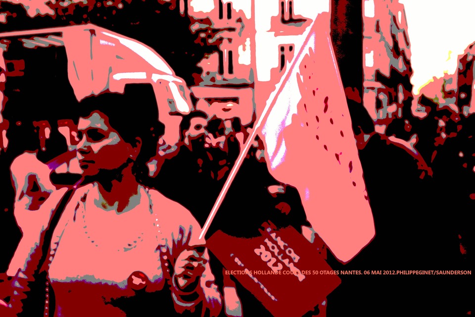 ELECTIONS FRANCOIS HOLLANDE A NANTES. 6 MAI