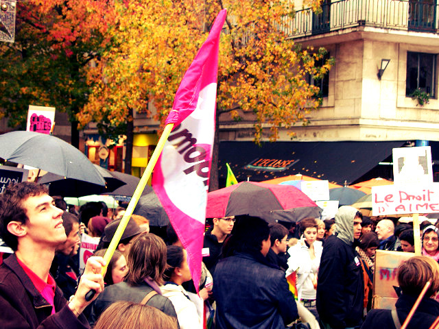 NANTES  : MARIAGE POUR TOUS! MANIFESTATION AUJOURD'HUI 17 NOVEMBRE