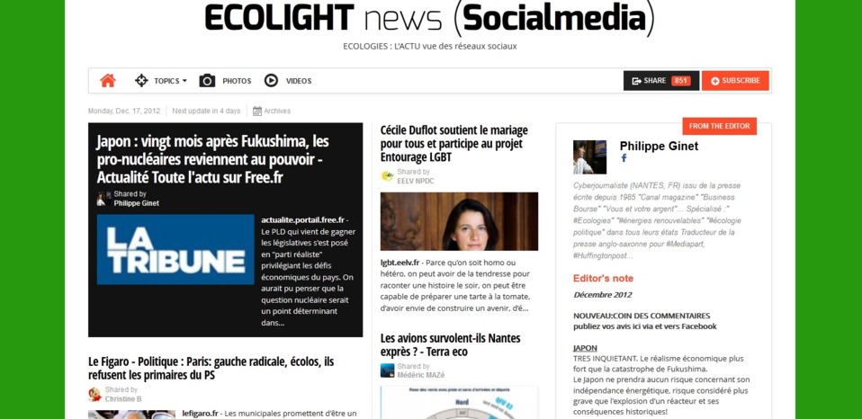 Cliquez sur Une du journal pour accéder au site Cliquez sur Une du journal pour accéder au site