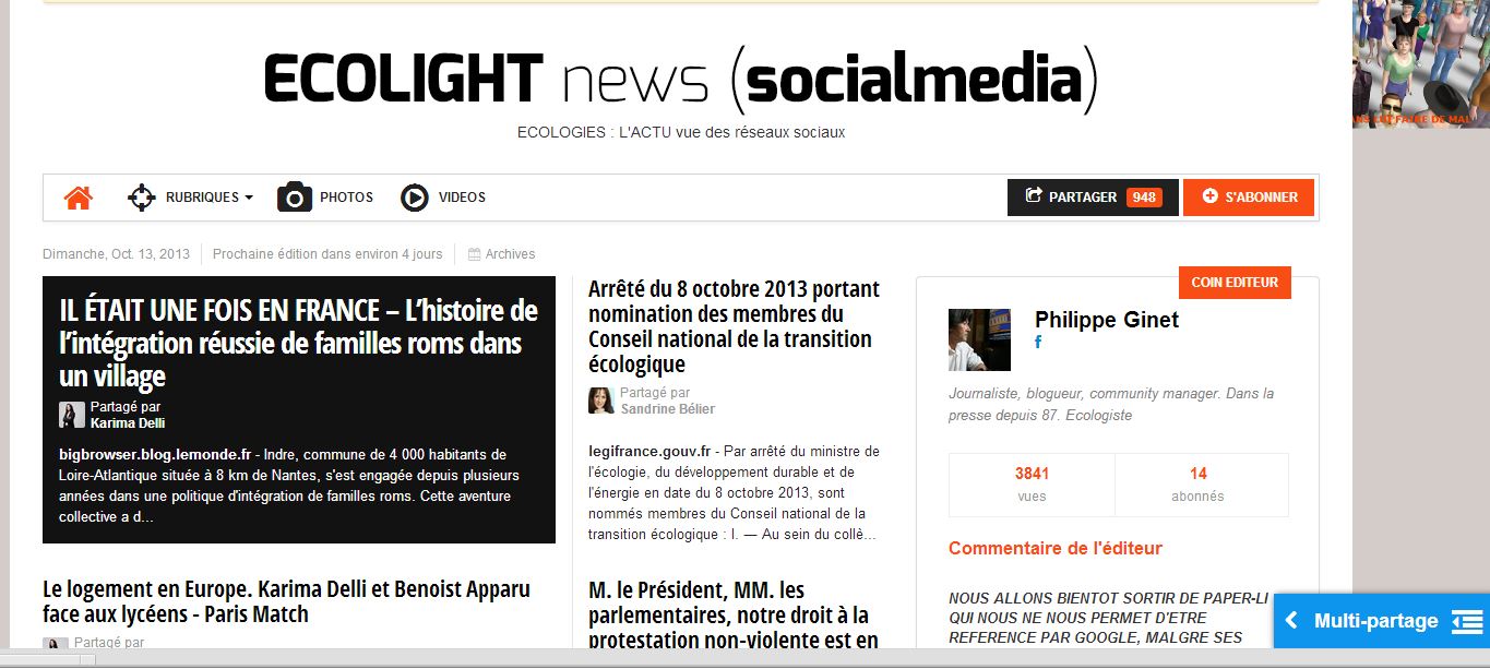 ECOLIGHTnews.eu du 13 octobre 2013 ECOLIGHTnews.eu du 13 octobre 2013