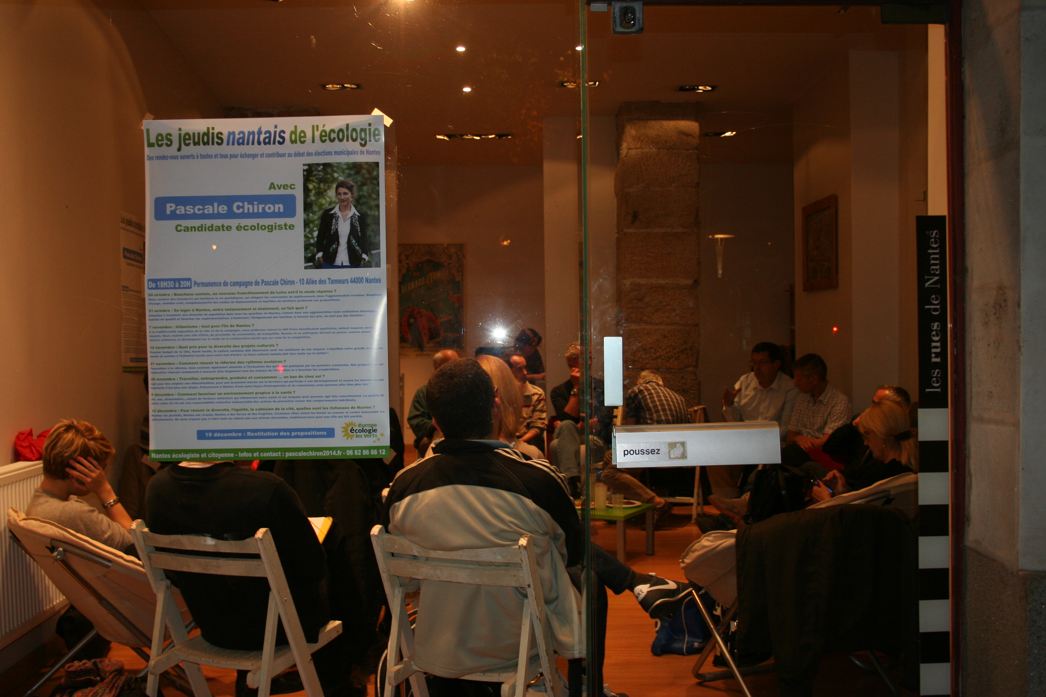  LES JEUDIS DE L'ECOLOGIE AVEC PASCALE CHIRON (EELV)