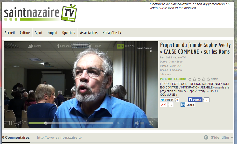 CHAPITEAU CULTURE EN MARCHE : ce soir à 18h les Roms à la Une CHAPITEAU CULTURE EN MARCHE : ce soir à 18h les Roms à la Une