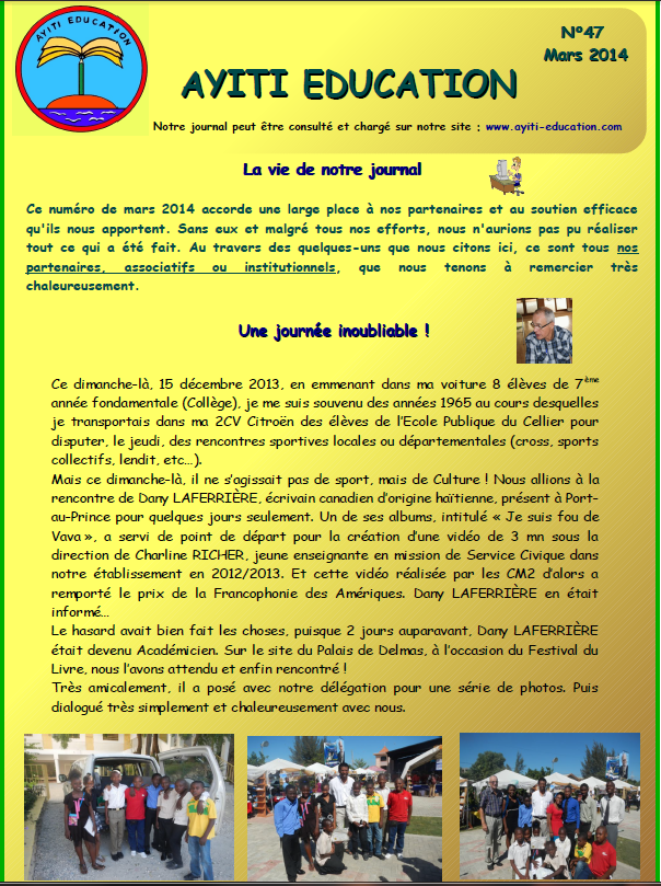 Ayiti Education : portrait d'une association remarquable Ayiti Education : portrait d'une association remarquable