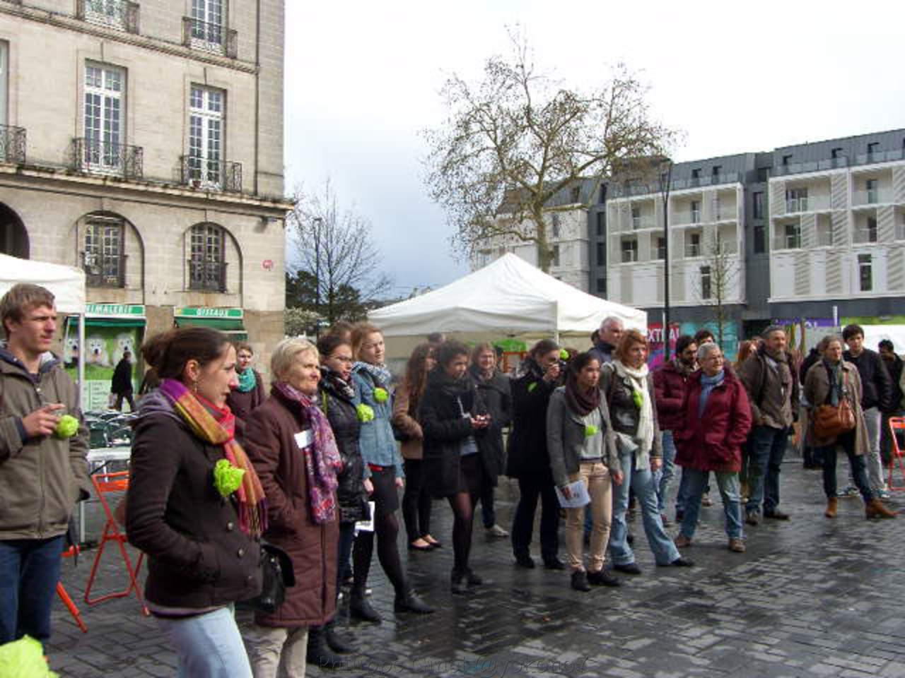 NANTES - Place du Bouffay  : Printemps des prisons par GENEPI.