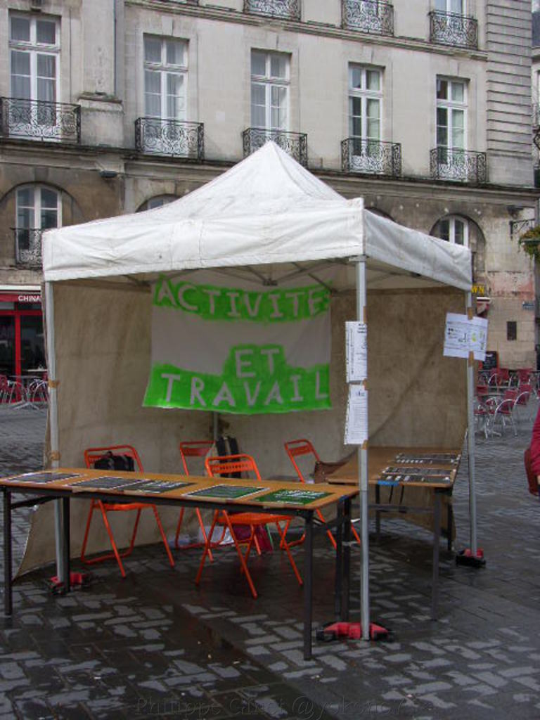 NANTES - Place du Bouffay : Printemps des prisons par GENEPI. NANTES - Place du Bouffay : Printemps des prisons par GENEPI.