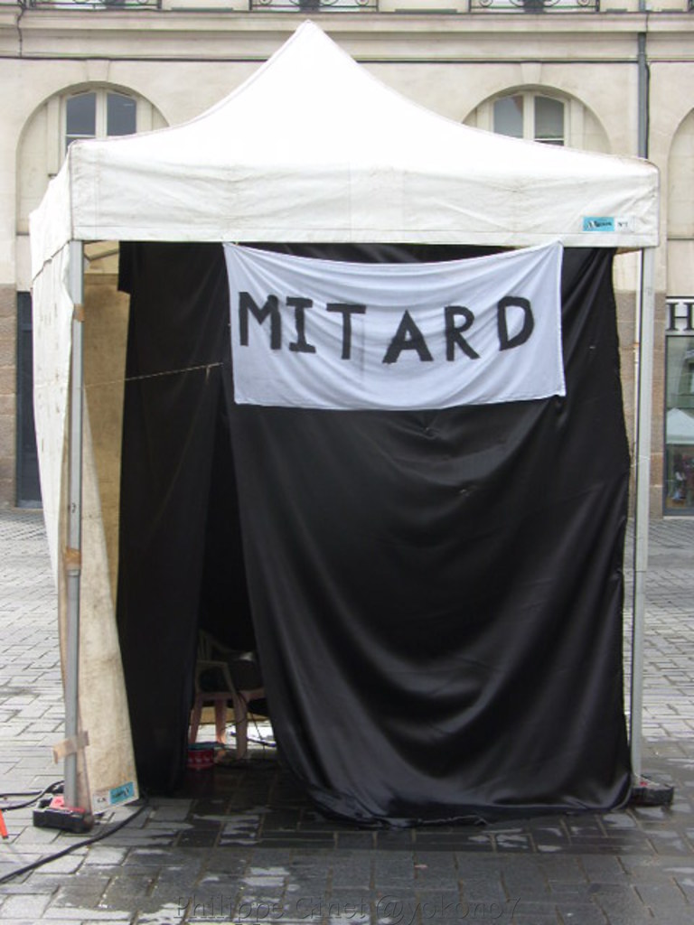 NANTES - Place du Bouffay  : Printemps des prisons par GENEPI.