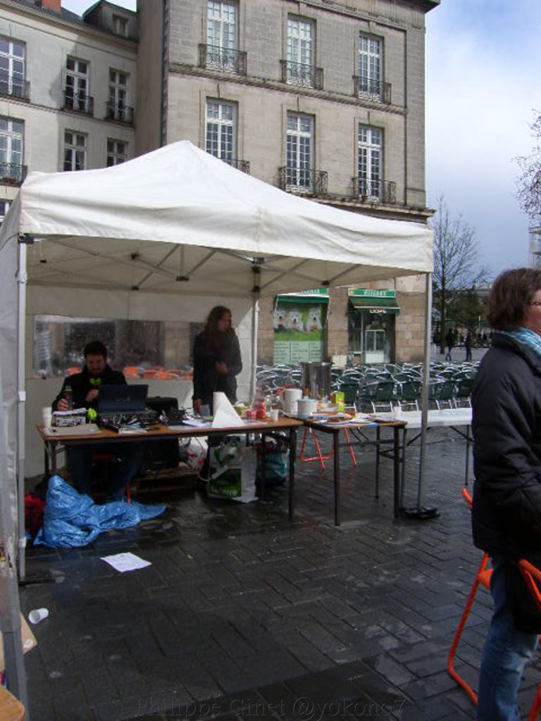 NANTES - Place du Bouffay  : Printemps des prisons par GENEPI.