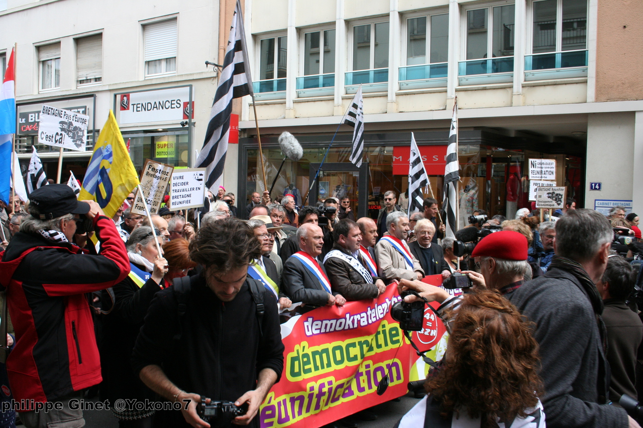 Réunification de la Bretagne : plus de 10.000 personnes à Nantes samedi dernier!