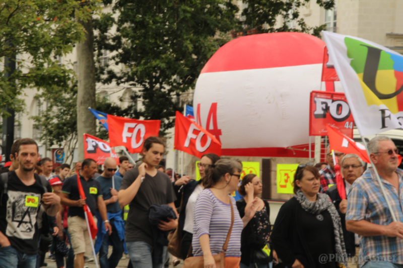 11ème manifestation Loi Travail à Nantes le 28 juin