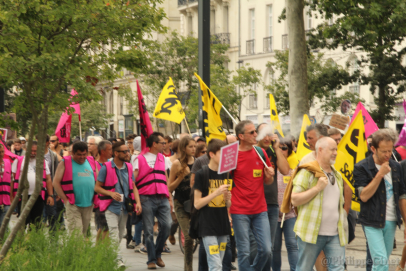 11ème manifestation Loi Travail à Nantes le 28 juin 11ème manifestation Loi Travail à Nantes le 28 juin