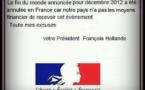FIN DU MONDE NON SUBVENTIONNEE CETTE ANNEE!
