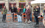 NANTES - Place du Bouffay  : Printemps des prisons par GENEPI.