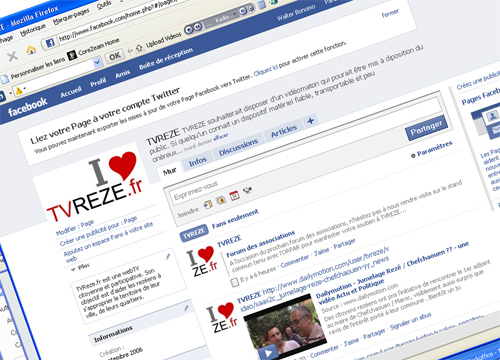 Intégrez le "groupe des fans" de TVREZE sur votre site
