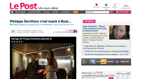 TVREZE en une du Post.fr TVREZE en une du Post.fr
