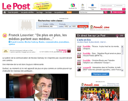 Franck Louvrier, le conseiller communication de Sarkozy sur TVREZE Franck Louvrier, le conseiller communication de Sarkozy sur TVREZE