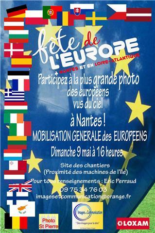 Dans le cadre de la fête de l'EUROPE, le 9 mai prochain
