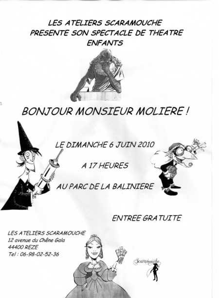 Spectacle de théâtre enfants "Bonjour Monsieur Molière!"