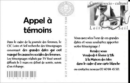 CSC Loire et seil, journée des femmes, trentemoult CSC Loire et seil, journée des femmes, trentemoult