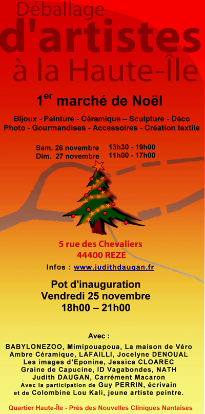 1er marché de Noël à la Haute-Ile à Rezé