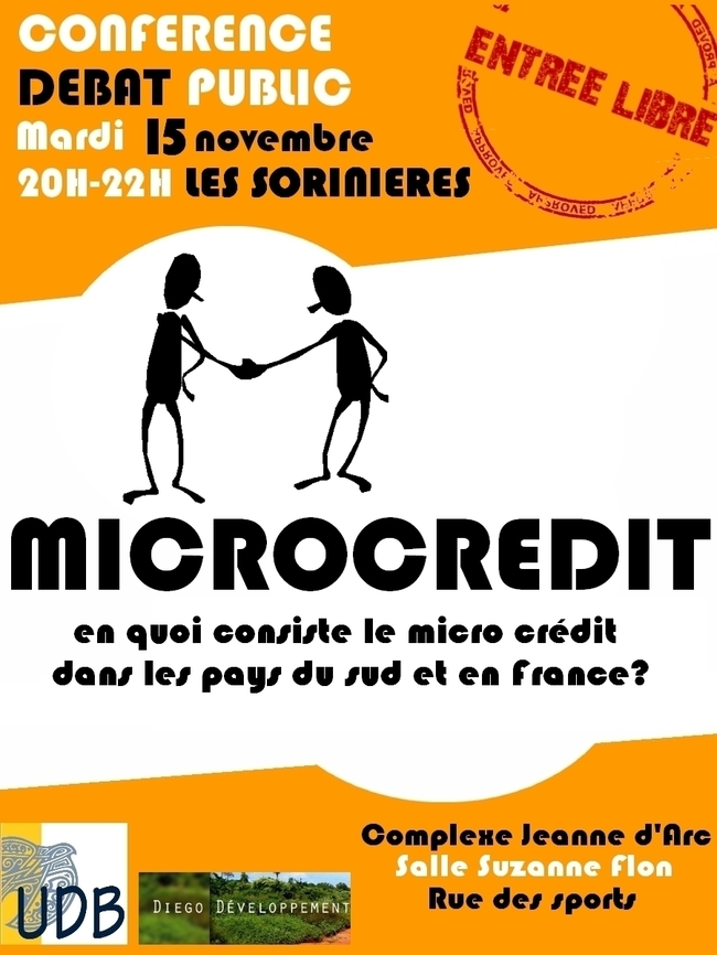 Conférence "le microcrédit dans les pays du sud et en France"