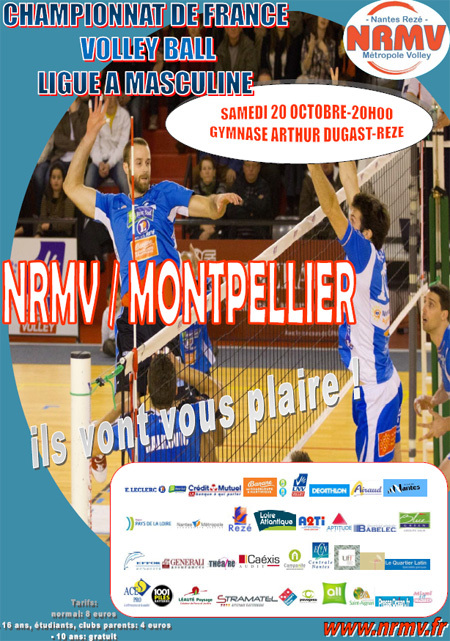 Volley : le NRMV Reçoit Montpellier, samedi à 20h00