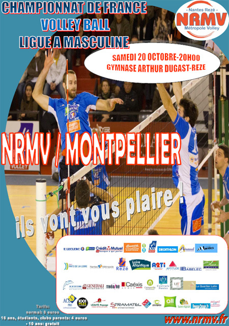 Volley : le NRMV Reçoit Montpellier, samedi à 20h00 Volley : le NRMV Reçoit Montpellier, samedi à 20h00