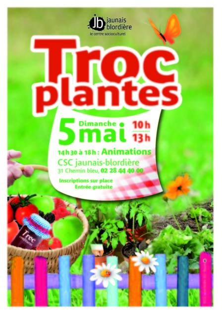 Troc plantes à la Blordière : dimanche 5 mai 2013