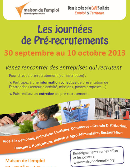 Les journées de Pré-recrutements Les journées de Pré-recrutements