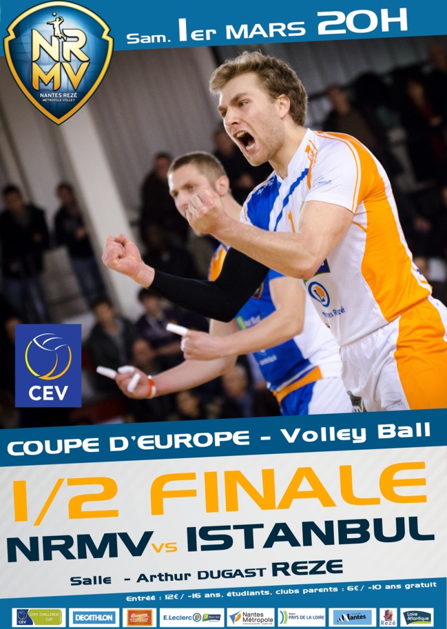 NRMV : vers la finale de la coupe d'Europe de Volley ?
