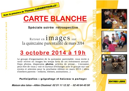 Soirée rétrospective en IMAGES de la quinzaine parentalité Soirée rétrospective en IMAGES de la quinzaine parentalité