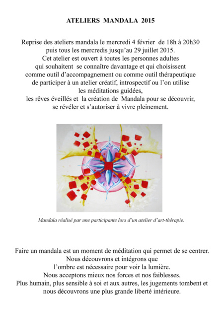 ATELIERS MANDALA 2015