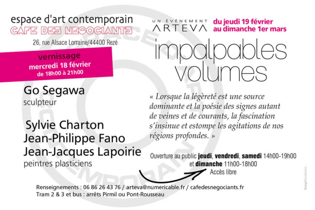 Go Segawa expose au café des négociants