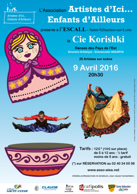 L'association "Artistes d'ici... Enfants d'ailleurs" vous propose un spectacle de danses des Pays de l'Est ! L'association "Artistes d'ici... Enfants d'ailleurs" vous propose un spectacle de danses des Pays de l'Est !