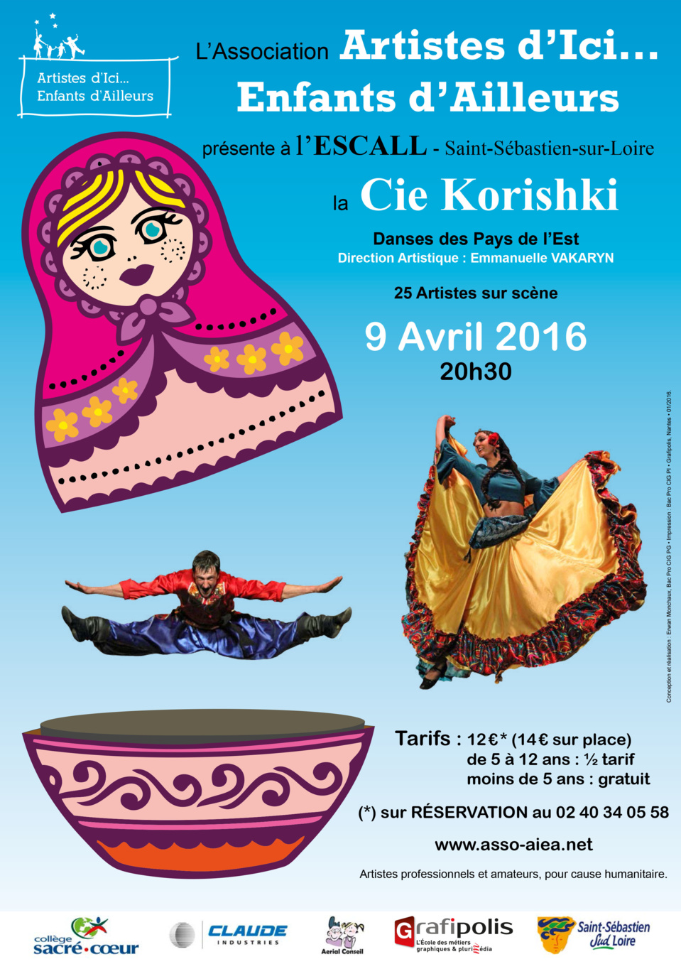 L'association "Artistes d'ici... Enfants d'ailleurs" vous propose un spectacle de danses des Pays de l'Est !
