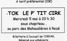 L'ORPAR vous propose deux spectacles en mai
