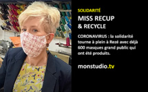 Miss recup et Recycle fait des masques