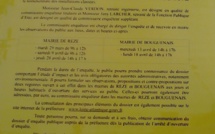 Avis d'enquête publique su 29 mars au 28 avril 2016 REZE et BOUGUENAIS.