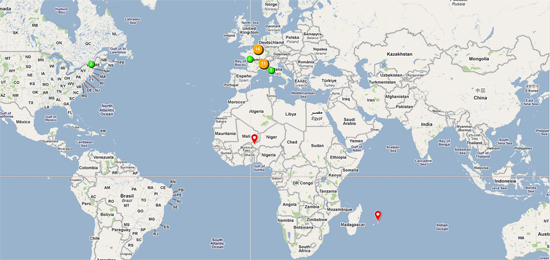 Cliquez sur la carte